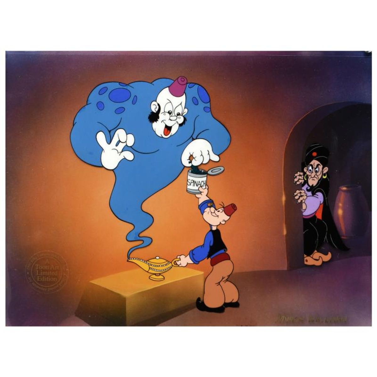 Myron Waldman (1908-2006). "Just A Taste" Limited Edition Hand Inked and Painted Animation Cel, Numbered and Hand Signed with COA.