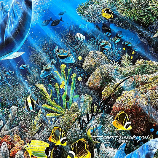 Robert Lyn Nelson, "Glisten of Na Pali" Hand Signed Poster