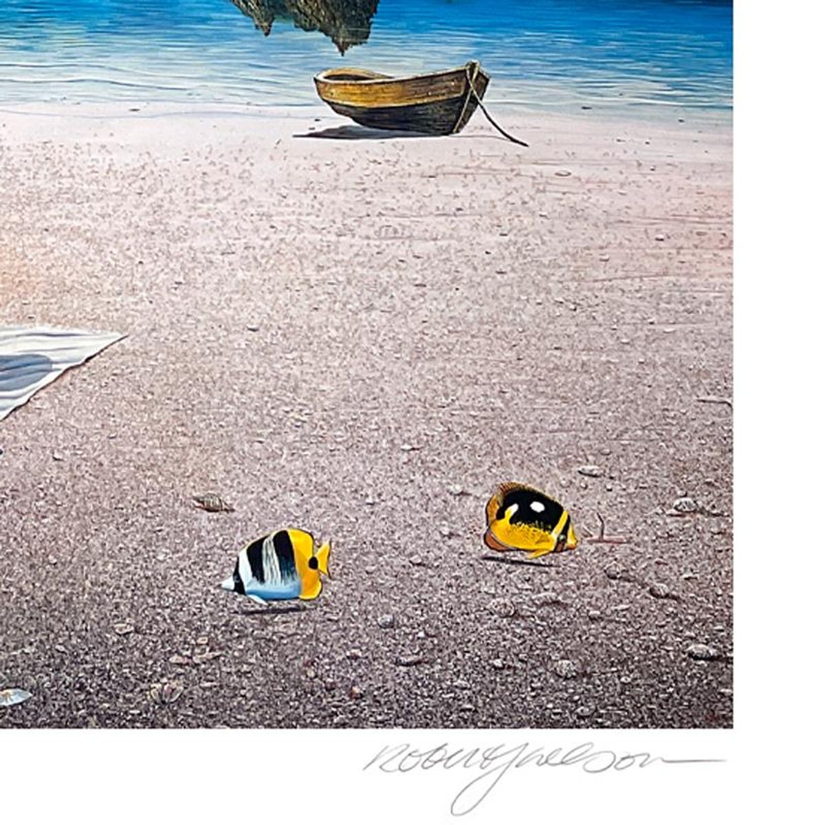 Robert Lyn Nelson, "Summer Illusions" Limited Edition Mixed Media, Numbered and Hand Signed with Letter of Authenticity