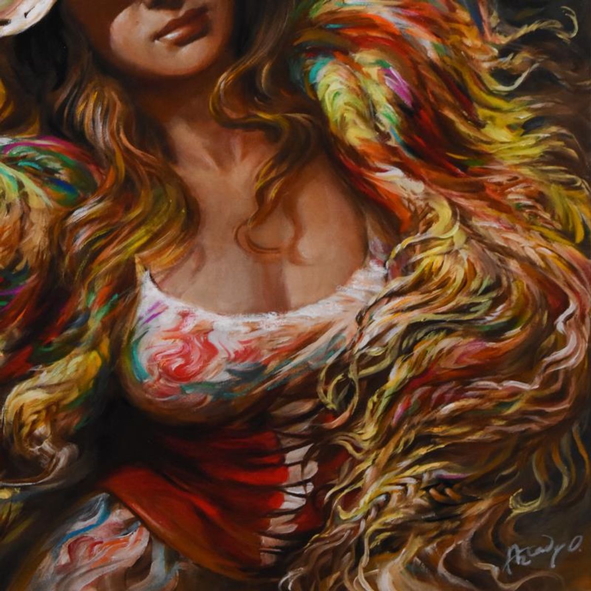 Arkady Ostritsky, Limited Edition Serigraph on Canvas, Numbered Inverso and Hand Signed with Letter of Authenticity.