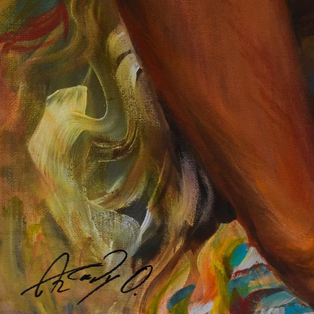 Arkady Ostritsky, Limited Edition Serigraph on Canvas, Numbered Inverso and Hand Signed with Letter of Authenticity.