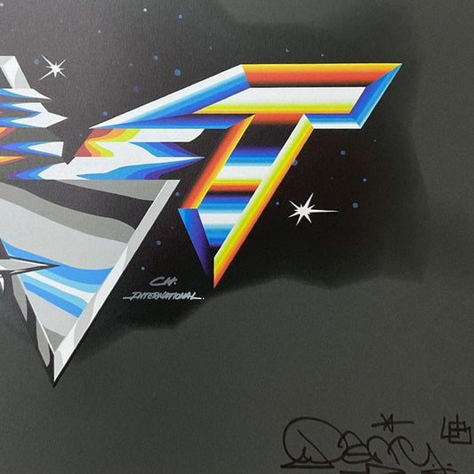 Felipe Pantone, "Pant1 25 Years" Framed Limited Edition Hand Pulled Silkscreen and UV Print, Numbered and Hand Signed with Letter of Authenticity