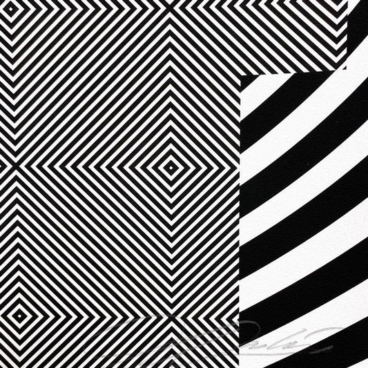 Felipe Pantone, "Optichromie 112p" Framed Limited Edition Artist Proof, Hand Signed with Letter of Authenticity