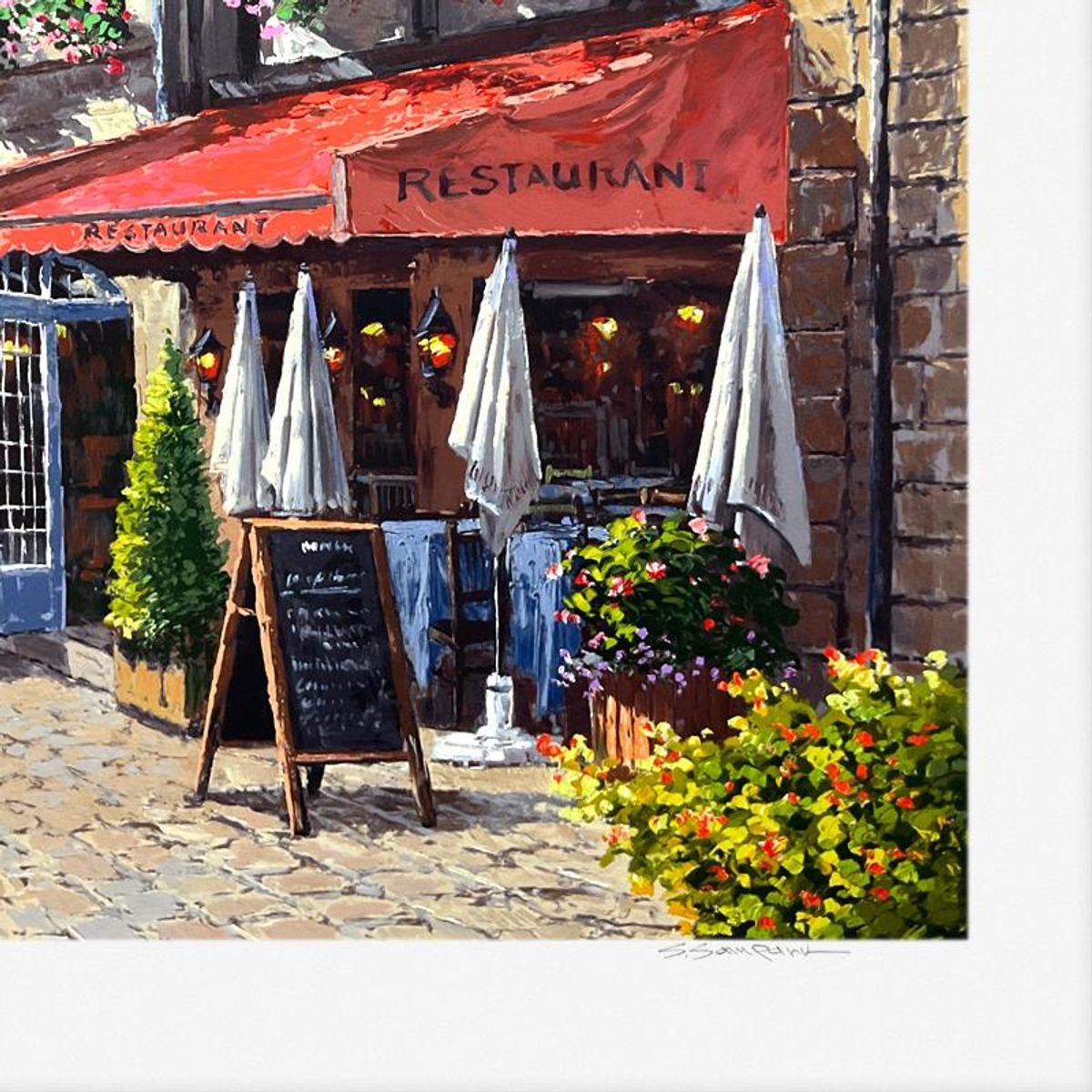 Sam Park, "Caens" Limited Edition Printer's Proof Serigraph, Numbered and Hand Signed with Letter of Authenticity.