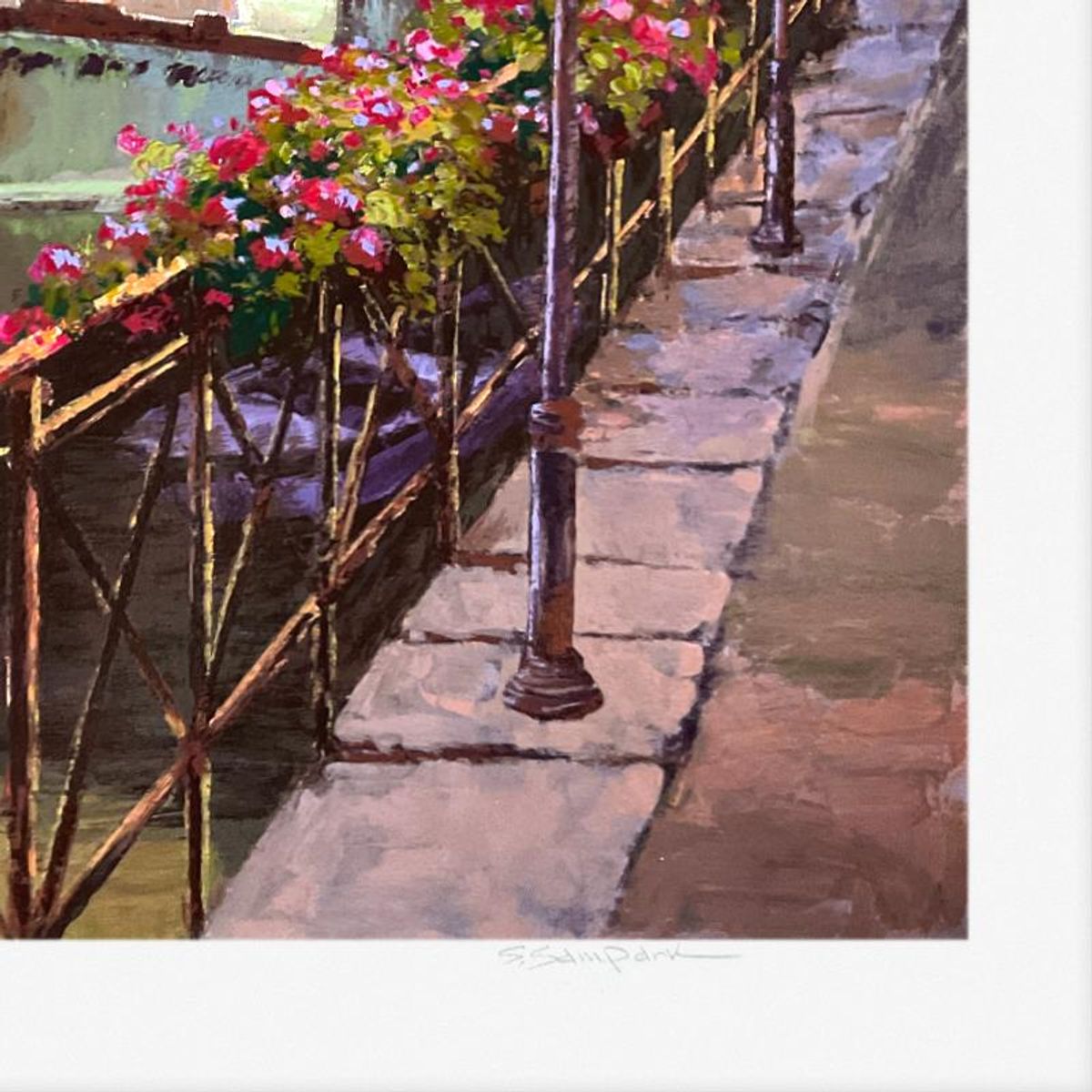 Sam Park, "Annecy Night" Limited Edition Printer's Proof Serigraph, Numbered and Hand Signed with Letter of Authenticity.