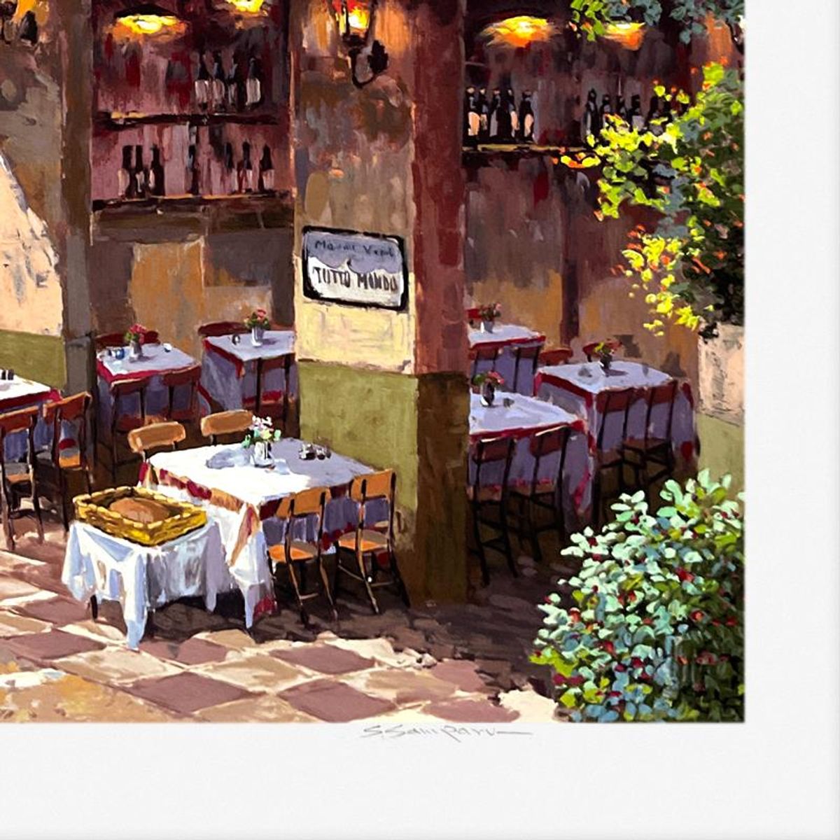 Sam Park, "Antica Giacomo" Limited Edition Printer's Proof Serigraph, Numbered and Hand Signed with Letter of Authenticity.
