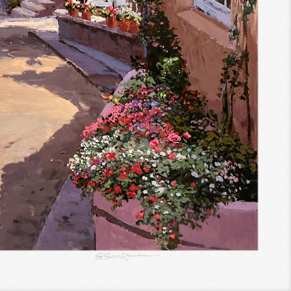 Sam Park, "Hauts De Cagnes" Limited Edition Printer's Proof Serigraph, Numbered and Hand Signed with Letter of Authenticity.