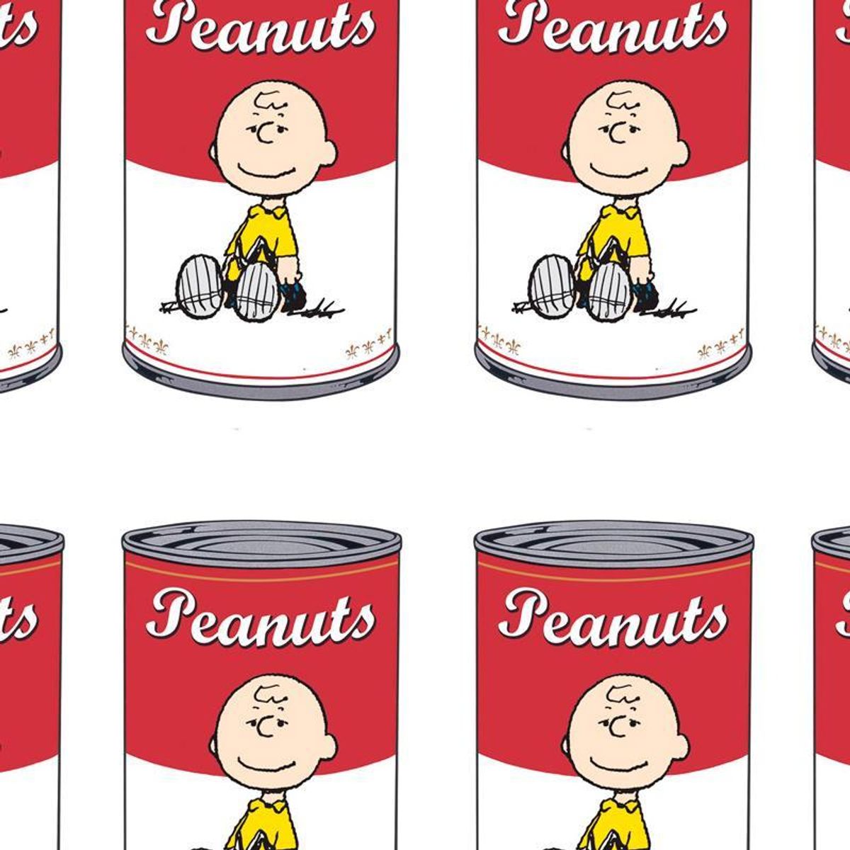 Peanuts, "Peanuts Can" Hand Numbered Canvas (40"x40") Limited Edition Fine Art Print with Certificate of Authenticity.