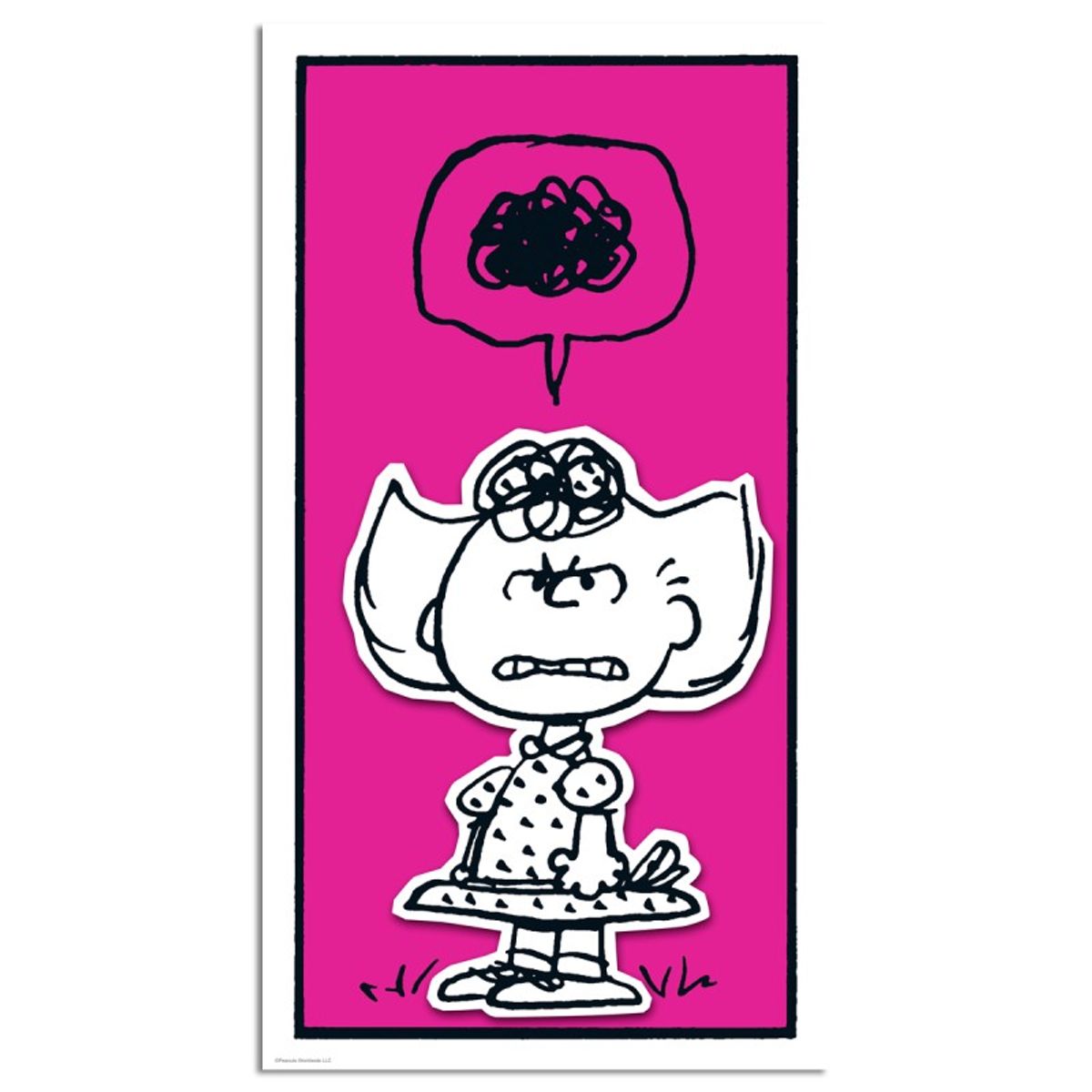 Peanuts, "Crabby Sally: Magenta" Hand Numbered Canvas Limited Edition Fine Art Print with Certificate of Authenticity.