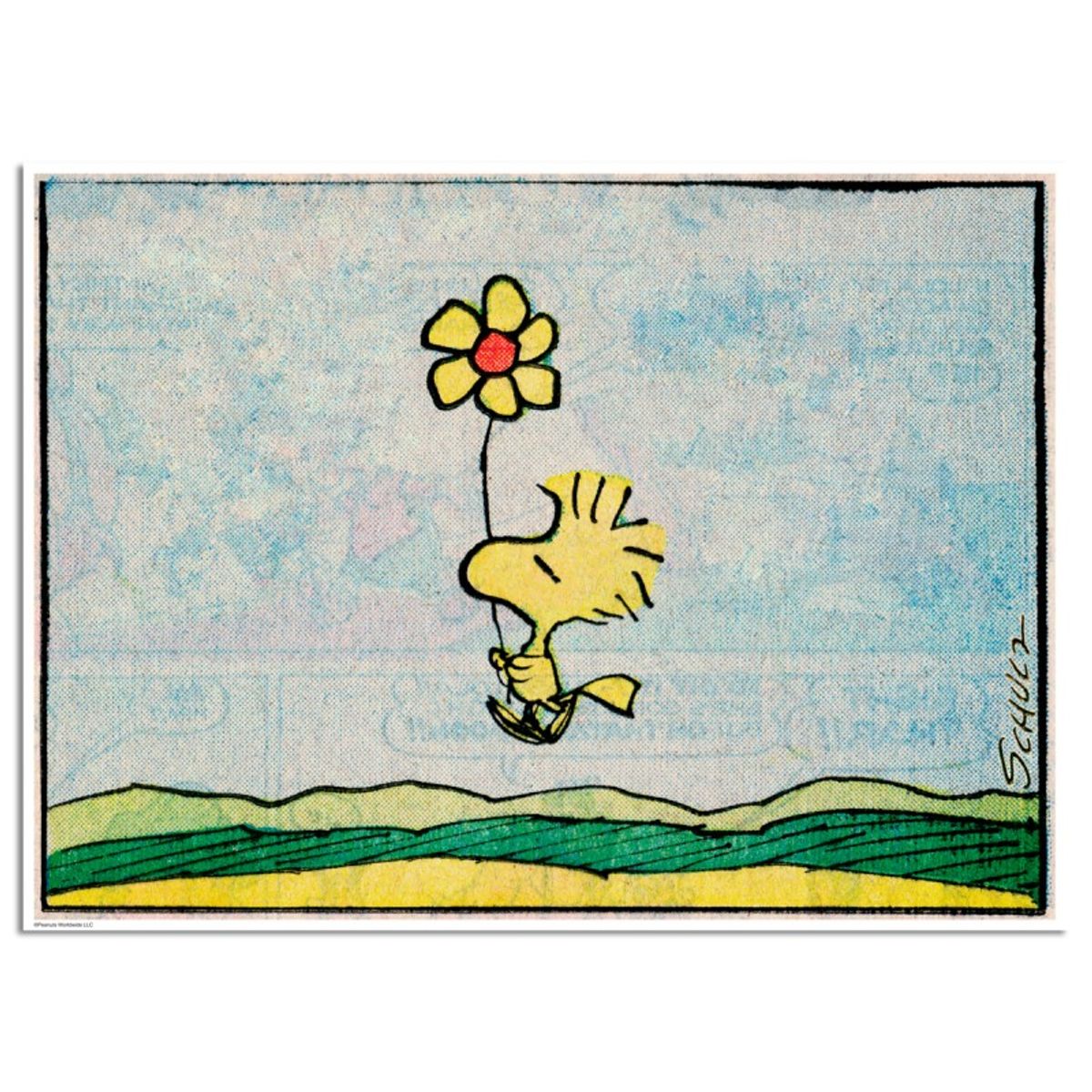 Peanuts, "Flower" Hand Numbered Limited Edition Fine Art Print with Certificate of Authenticity.