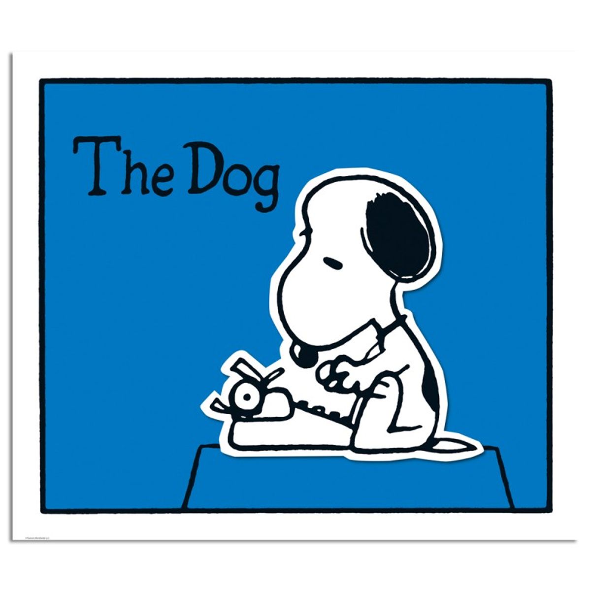 Peanuts, "The Dog: Blue" Hand Numbered Limited Edition Fine Art Print with Certificate of Authenticity.