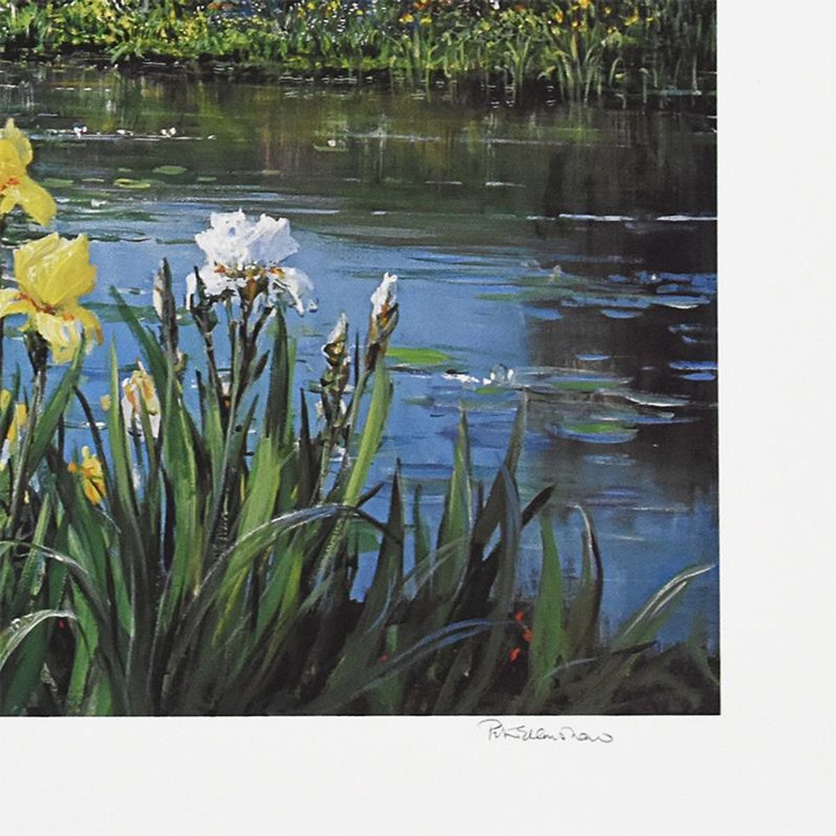 Peter Ellenshaw (1913-2007), "Bridge At Giverny" Limited Edition Lithograph, Numbered and Hand Signed with Letter of Authenticity.
