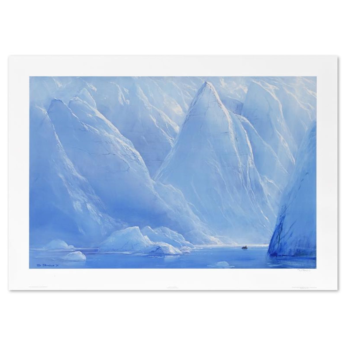 Peter Ellenshaw (1913-2007), "Ice Cathedral" Limited Edition Lithograph, Numbered and Hand Signed with Letter of Authenticity.