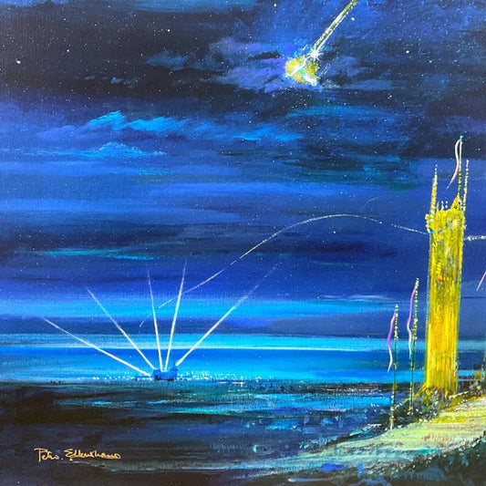 Peter (1913-2007) & Harrison Ellenshaw, "Gold Castle" Limited Edition on Canvas from Disney Fine Art, Numbered and Hand Signed with Letter of Authenticity