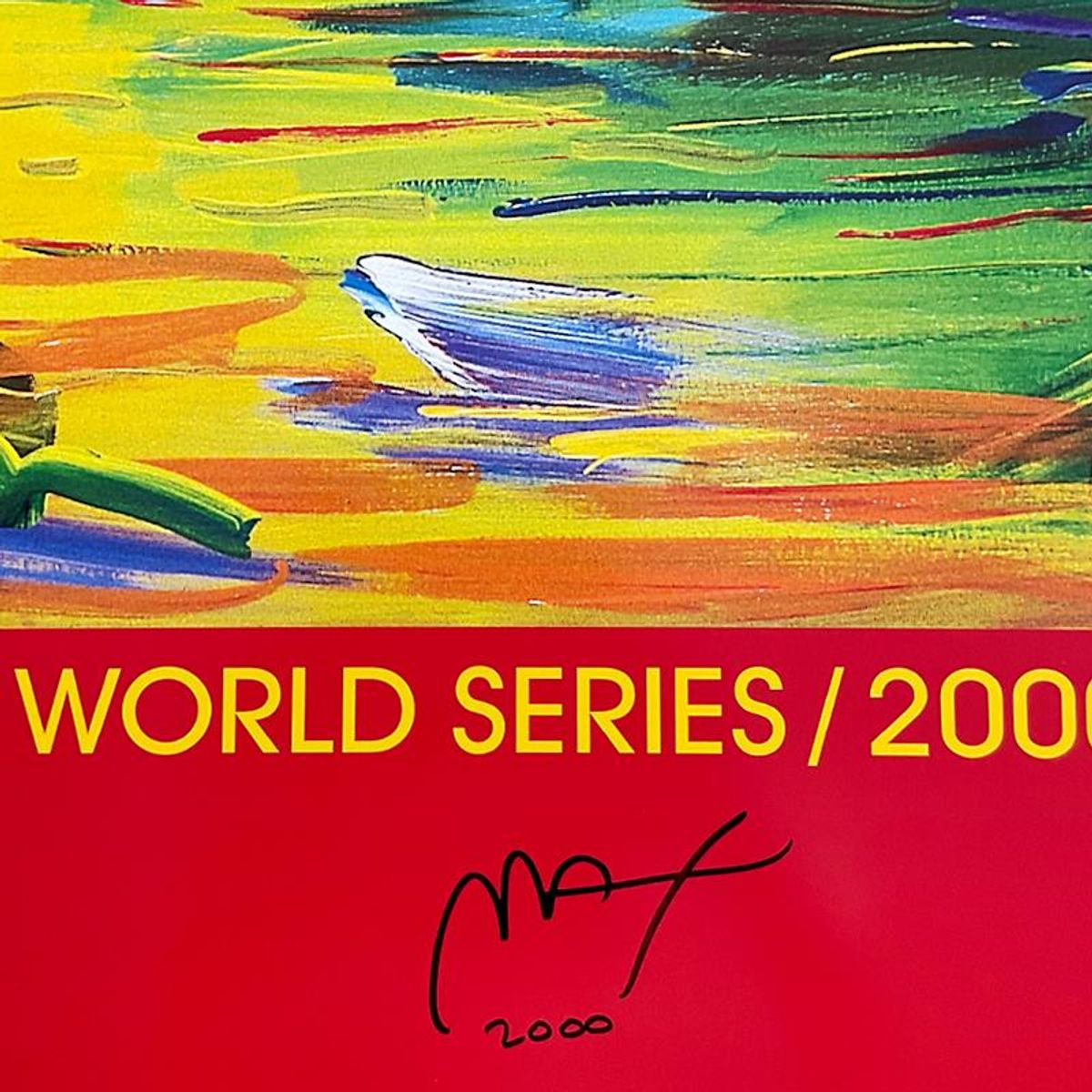 Peter Max, "Better World" Hand Signed Poster with Letter of Authenticity.