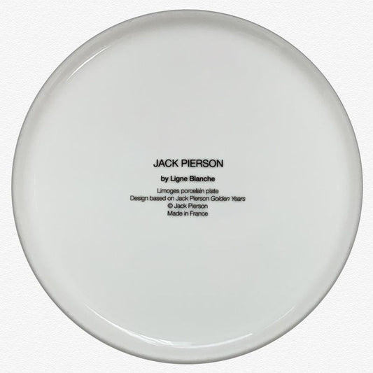 Jack Pierson, "Golden Years" Framed Limoges Porcelain Plate.