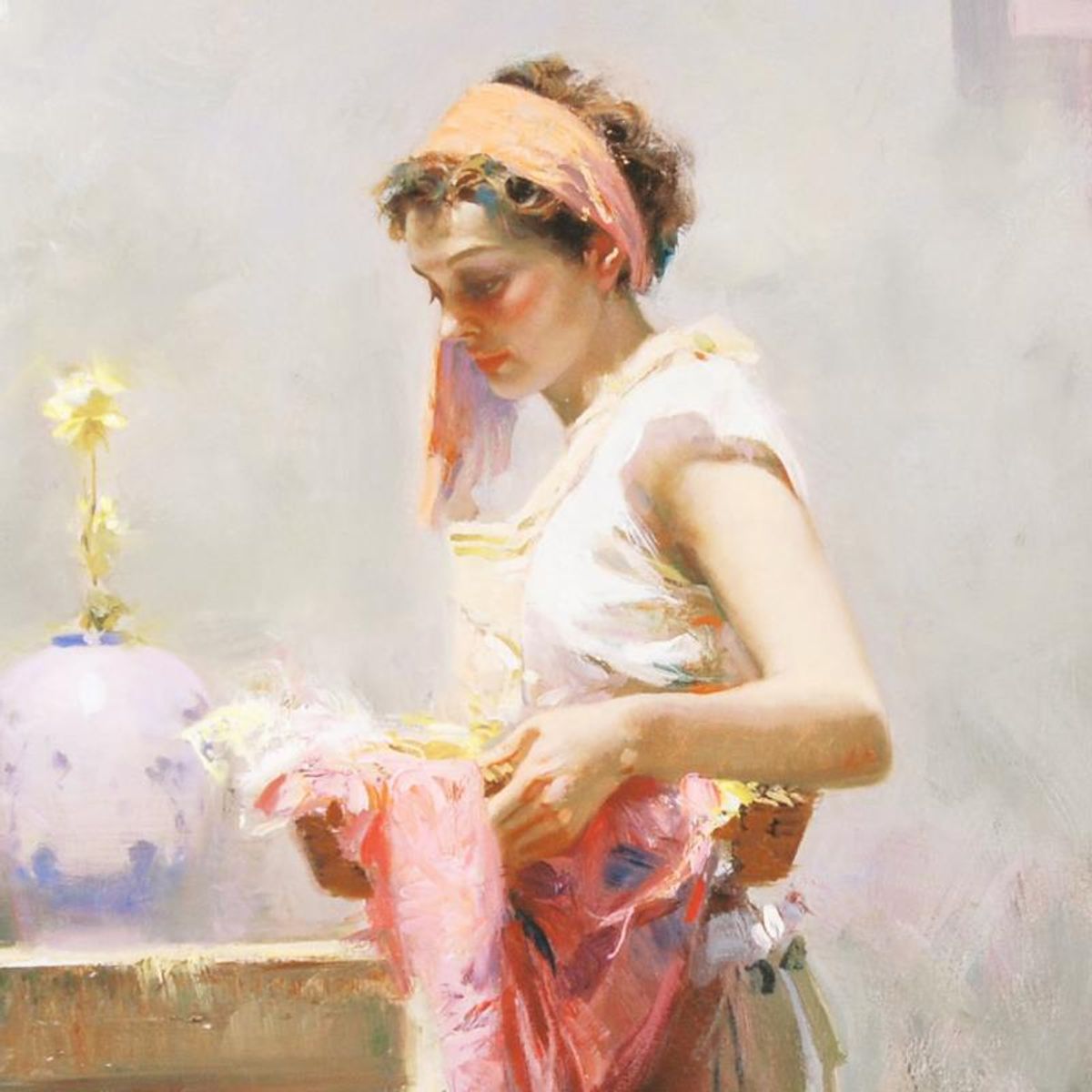 Pino (1939-2010), "Dream Catcher" Limited Edition on Canvas, Numbered and Hand Signed with Certificate of Authenticity.