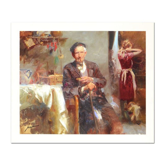 Pino (1939-2010), "Fleeting Moments" Limited Edition on Canvas, Numbered and Hand Signed with Certificate of Authenticity.