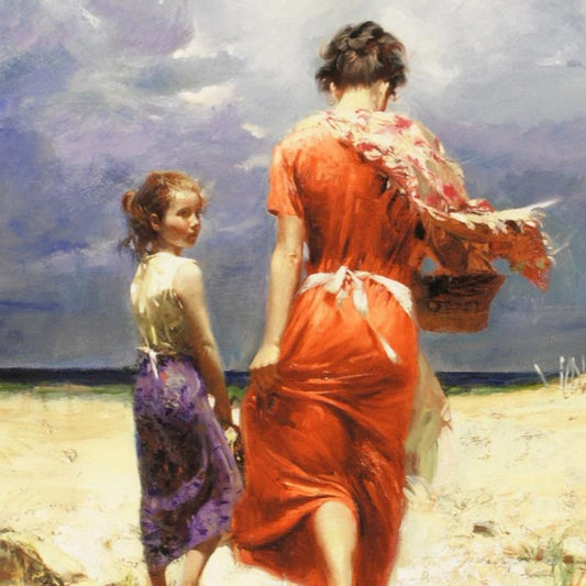 Pino (1939-2010), "Summer Retreat" Limited Edition on Canvas, Numbered and Hand Signed with Certificate of Authenticity.