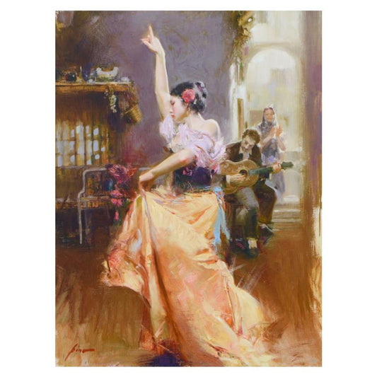 Pino (1939-2010), "Isabella" Limited Edition Hand Embellished Giclee on Canvas. Numbered and Hand Signed with Certificate of Authenticity.