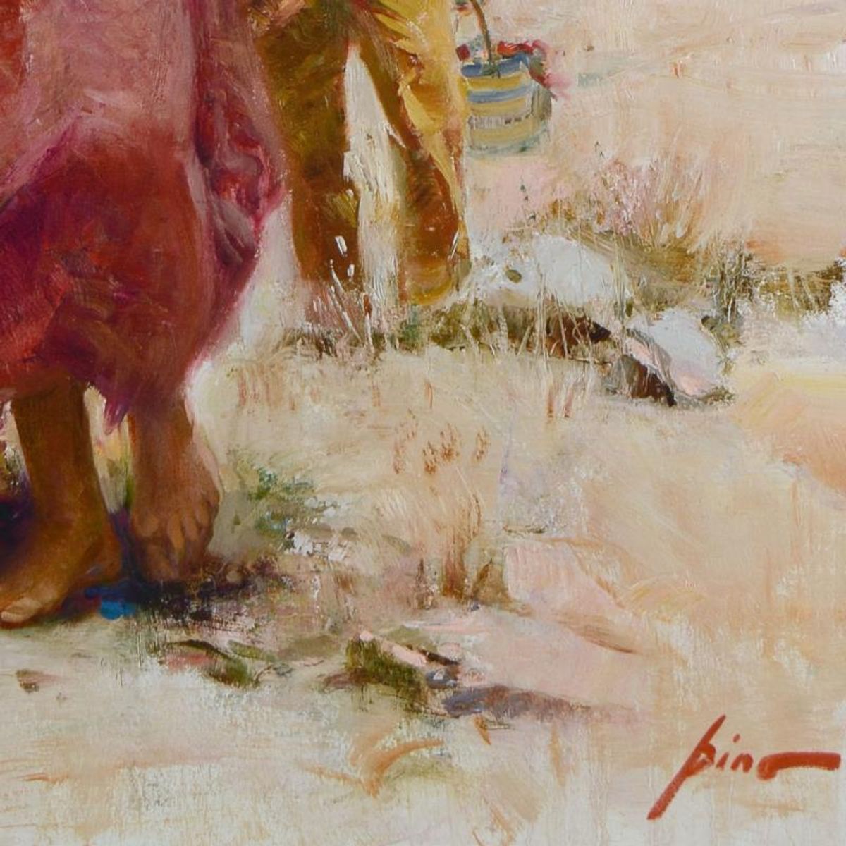 Pino (1939-2010), "Sea Spray" Limited Edition Hand Embellished Giclee on Canvas. Numbered and Hand Signed with Certificate of Authenticity.