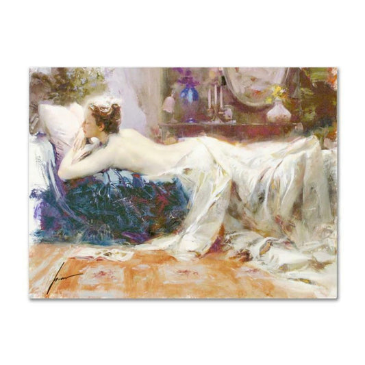 Pino (1939-2010), "Mystic Dreams" Hand Embellished Limited Edition on Canvas (40" x 30"), Numbered and Hand Signed with Certificate of Authenticity.