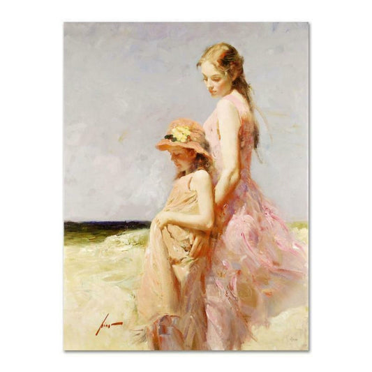 Pino (1939-2010), "Summer's Day" Hand Embellished Limited Edition on Canvas (30" x 40"), Numbered and Hand Signed with Certificate of Authenticity.