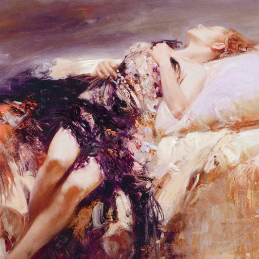 Pino (1939-2010), "Ecstasy" Hand Embellished Limited Edition on Canvas (36" x 36"), Numbered and Hand Signed with Certificate of Authenticity.