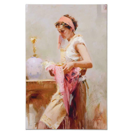 Pino (1939-2010), "Dream Catcher" Hand Embellished Limited Edition on Canvas (26" x 40"), Numbered and Hand Signed with Certificate of Authenticity.