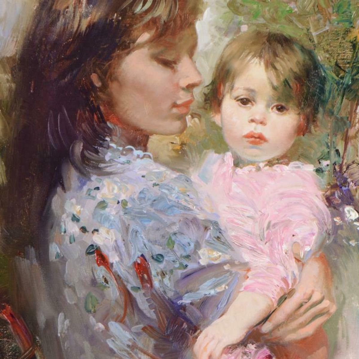 Pino (1939-2010), "Little Cherub" Hand Embellished Limited Edition on Canvas, Numbered and Hand Signed with Certificate of Authenticity.