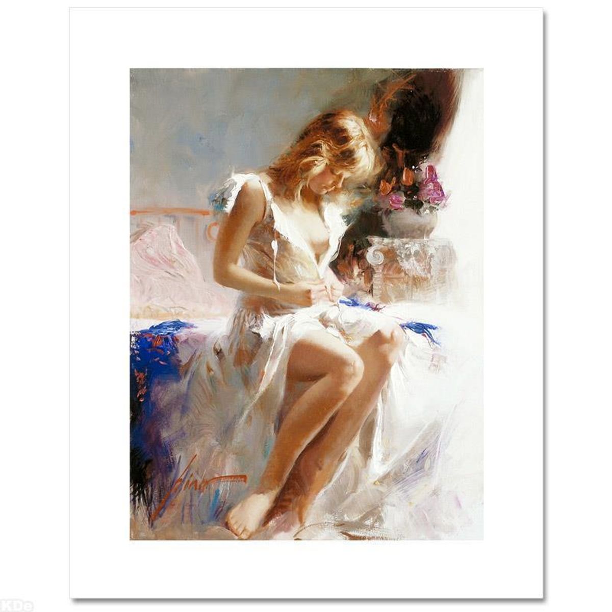 Pino (1939-2010), "Early Morning" Hand Signed Limited Edition on Canvas with Certificate of Authenticity.