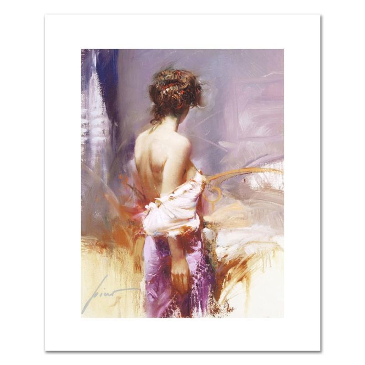 Pino (1939-2010), "Twilight" Hand Signed Limited Edition on Canvas with Certificate of Authenticity.