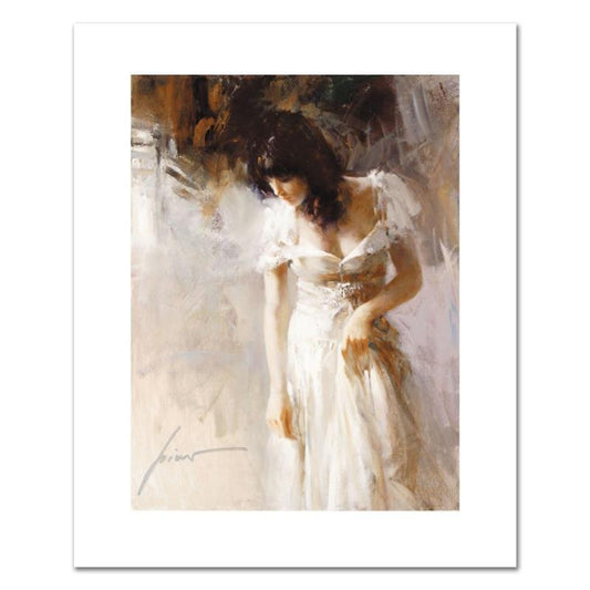 Pino (1939-2010), "White Rhapsody" Hand Signed Limited Edition on Canvas with Certificate of Authenticity.
