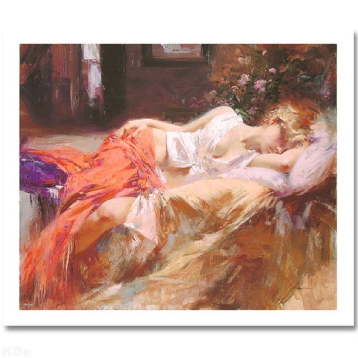Pino (1939-2010), "Day Dream" Hand Signed Limited Edition with Certificate of Authenticity.