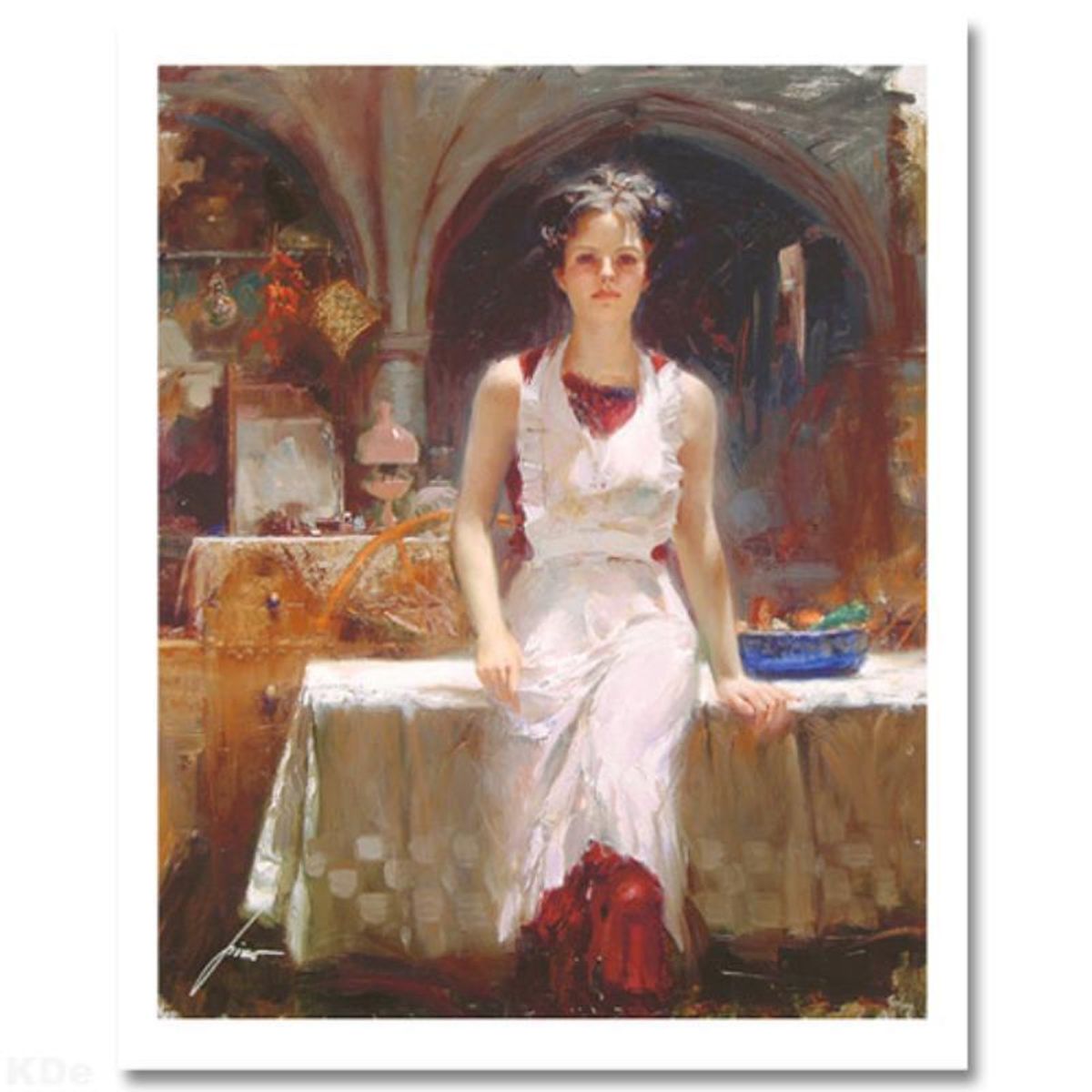 Pino (1939-2010), "Deborah Revisited" Hand Signed Limited Edition with Certificate of Authenticity.