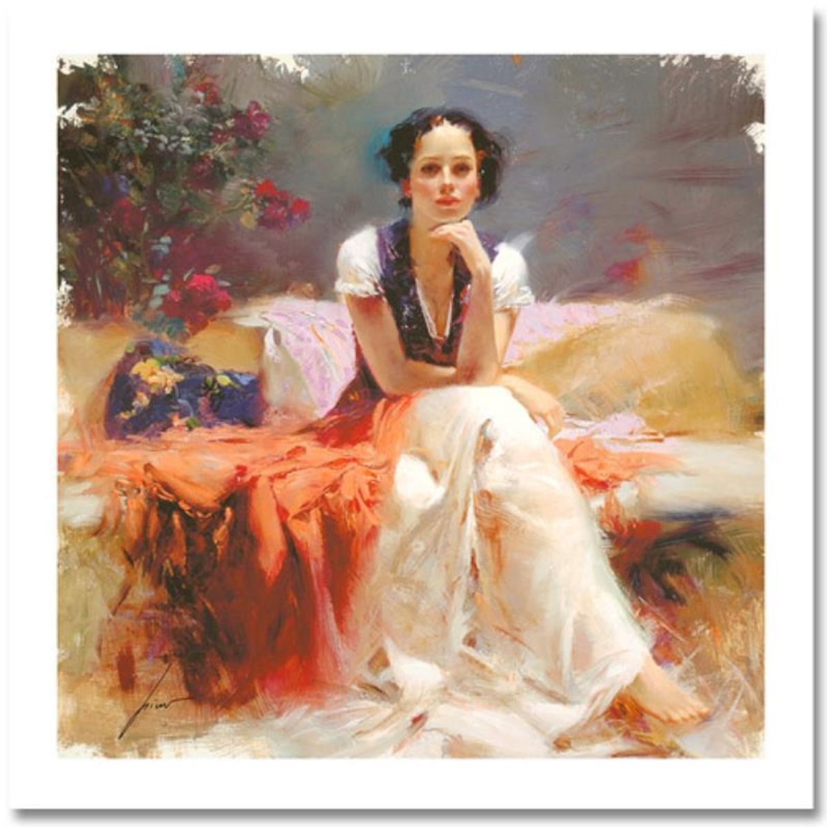 Pino (1939-2010), "First Glance" Hand Signed Limited Edition with Certificate of Authenticity.