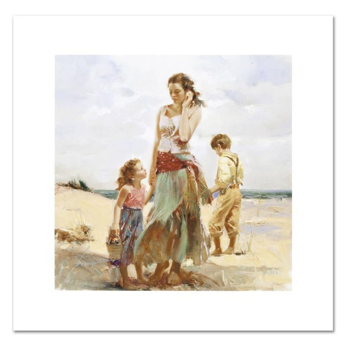 Pino (1939-2010), "Golden Afternoon" Hand Signed Limited Edition with Certificate of Authenticity.