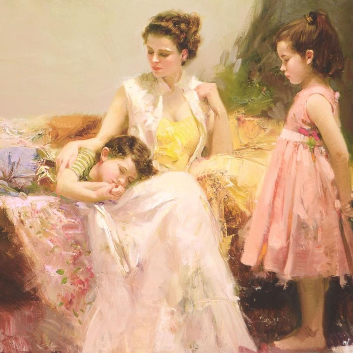 Pino (1939-2010), "A Soft Place In My Heart" Limited Edition on Canvas, Numbered and Hand Signed with Certificate of Authenticity.