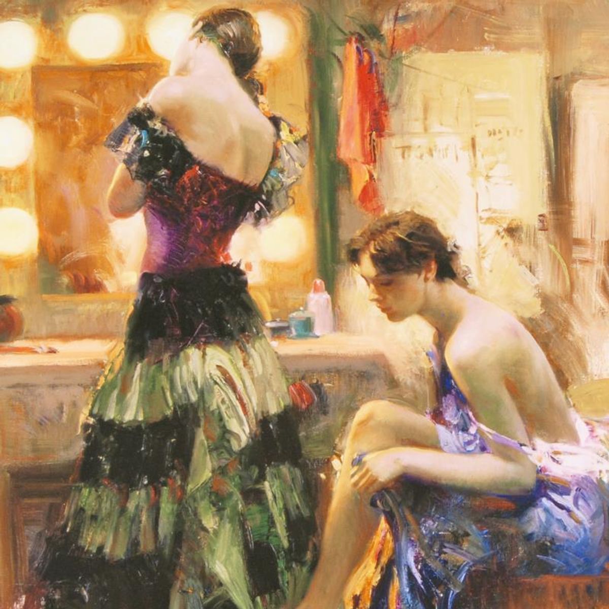 Pino (1939-2010), "Almost Ready" Limited Edition on Canvas, Numbered and Hand Signed with Certificate of Authenticity.