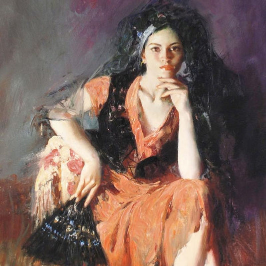 Pino (1939-2010), "Dreaming Madrid" Limited Edition on Canvas, Numbered and Hand Signed with Certificate of Authenticity.