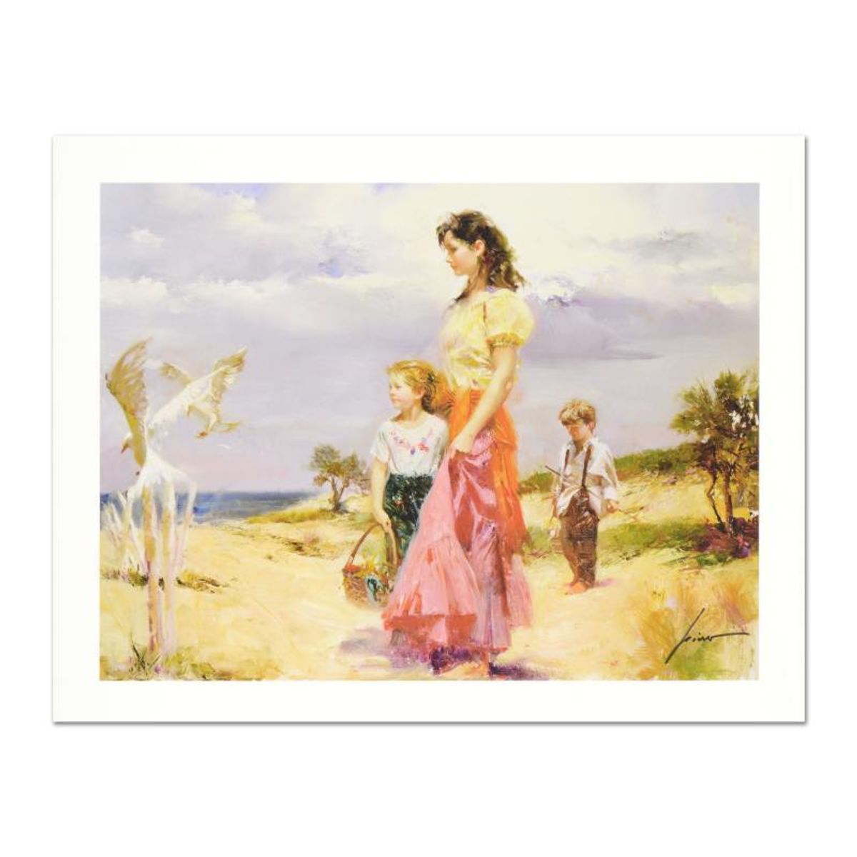 Pino (1939-2010) "Birds of Paradise" Limited Edition Giclee. Numbered and Hand Signed; Certificate of Authenticity.