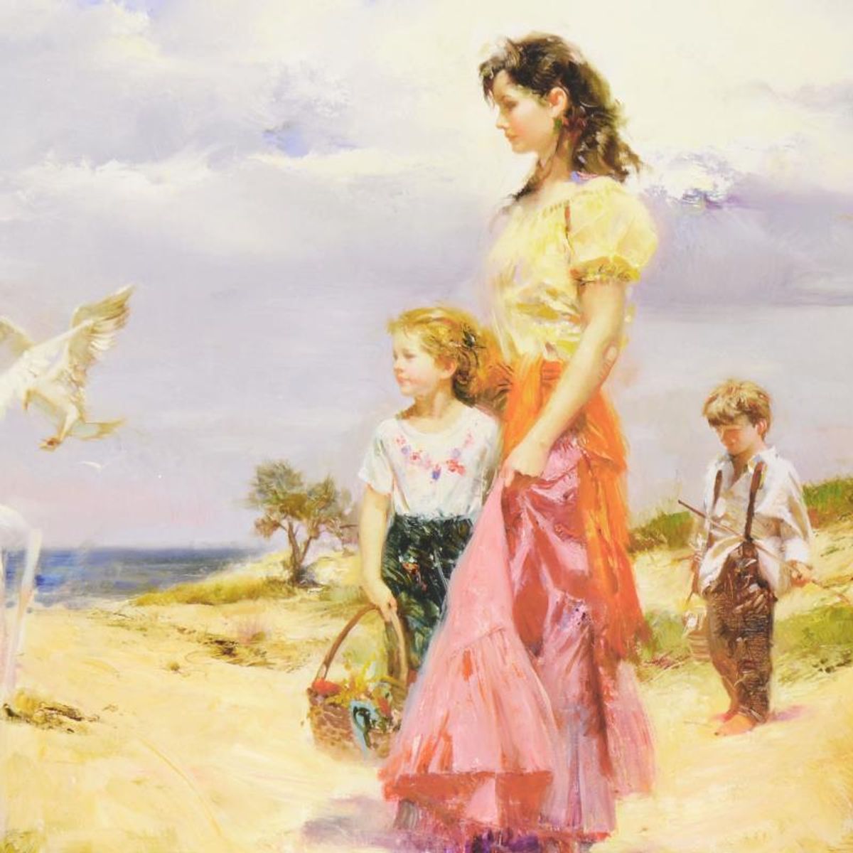 Pino (1939-2010) "Birds of Paradise" Limited Edition Giclee. Numbered and Hand Signed; Certificate of Authenticity.