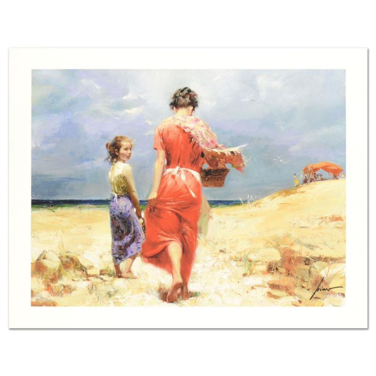 Pino (1939-2010) "Summer Retreat" Limited Edition Giclee. Numbered and Hand Signed; Certificate of Authenticity.