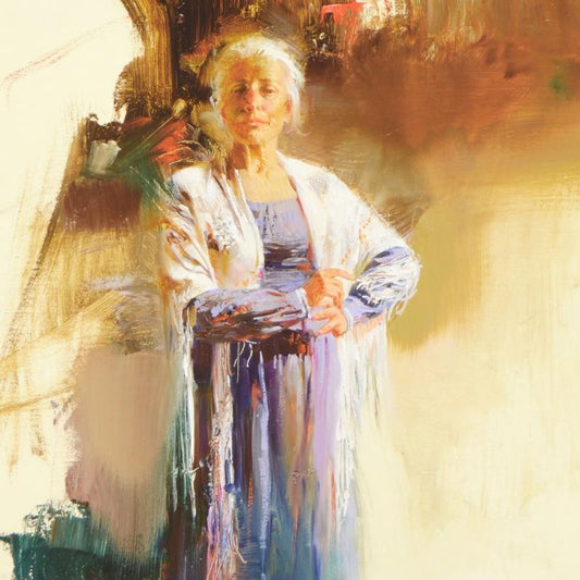 Pino (1939-2010) "The Matriarch" Limited Edition Giclee. Numbered and Hand Signed; Certificate of Authenticity.