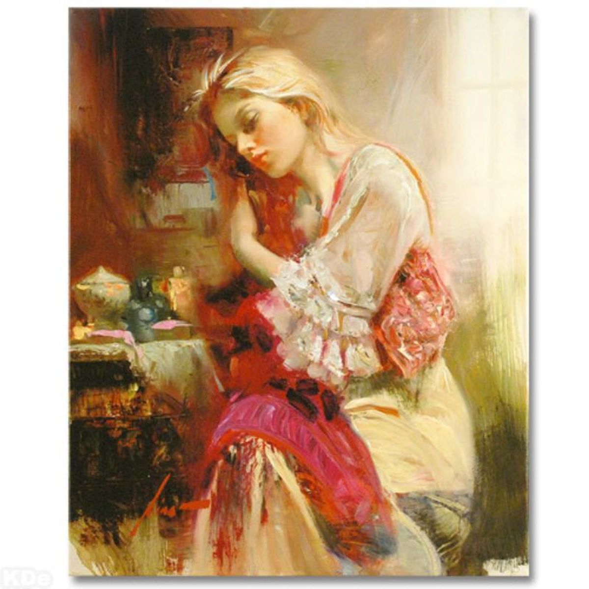 Pino (1939-2010), "Harmony," "Love," and "Desire" 3 Piece Suite Hand Embellished Limited Editions on Canvas. Numbered and Hand Signed with Certificates of Authenticity.