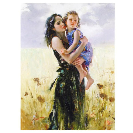 Pino (1939-2010), "Close to My Heart" Limited Edition Hand Embellished Canvas, Numbered and Hand-Signed, with Certificate of Authenticity!