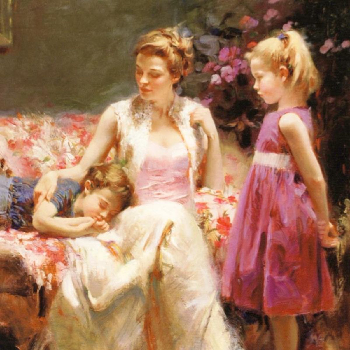 Pino (1939-2010) "A Time to Remember" Limited Edition on Canvas, Numbered and Hand Signed with Certificate of Authenticity.