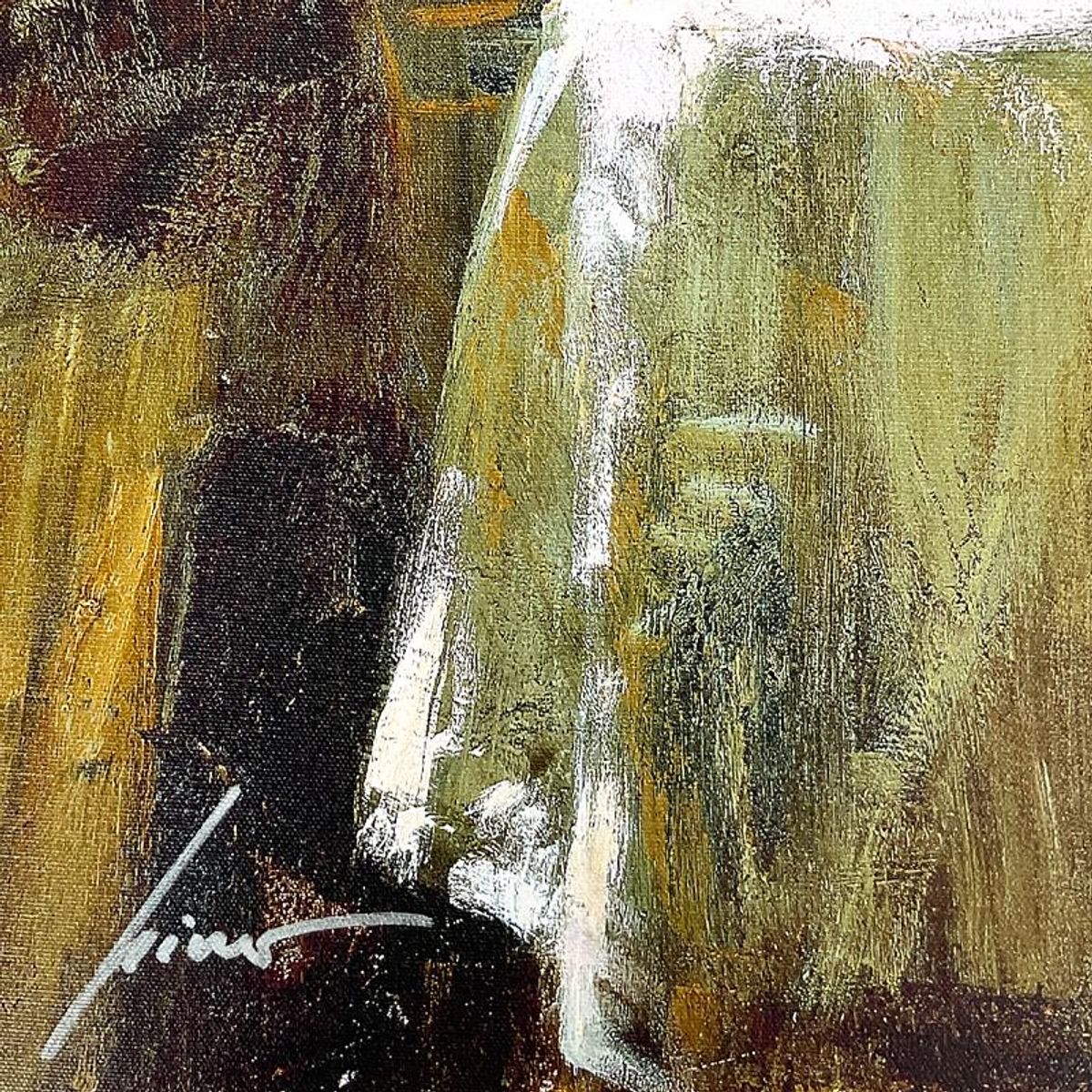 Pino (1939-2010) "Evening Thoughts" Limited Edition on Canvas, Numbered and Hand Signed with Certificate of Authenticity.
