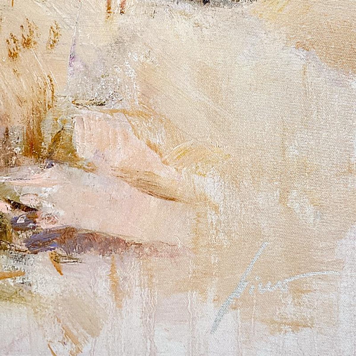 Pino (1939-2010) "Sea Spray" Limited Edition on Canvas, Numbered and Hand Signed with Certificate of Authenticity.