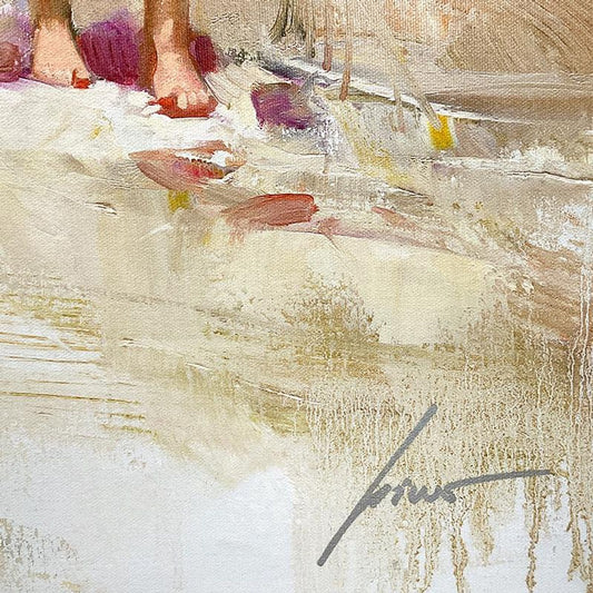 Pino (1939-2010), "Treasured Moments" Limited Edition on Canvas, Numbered and Hand Signed with Certificate of Authenticity.